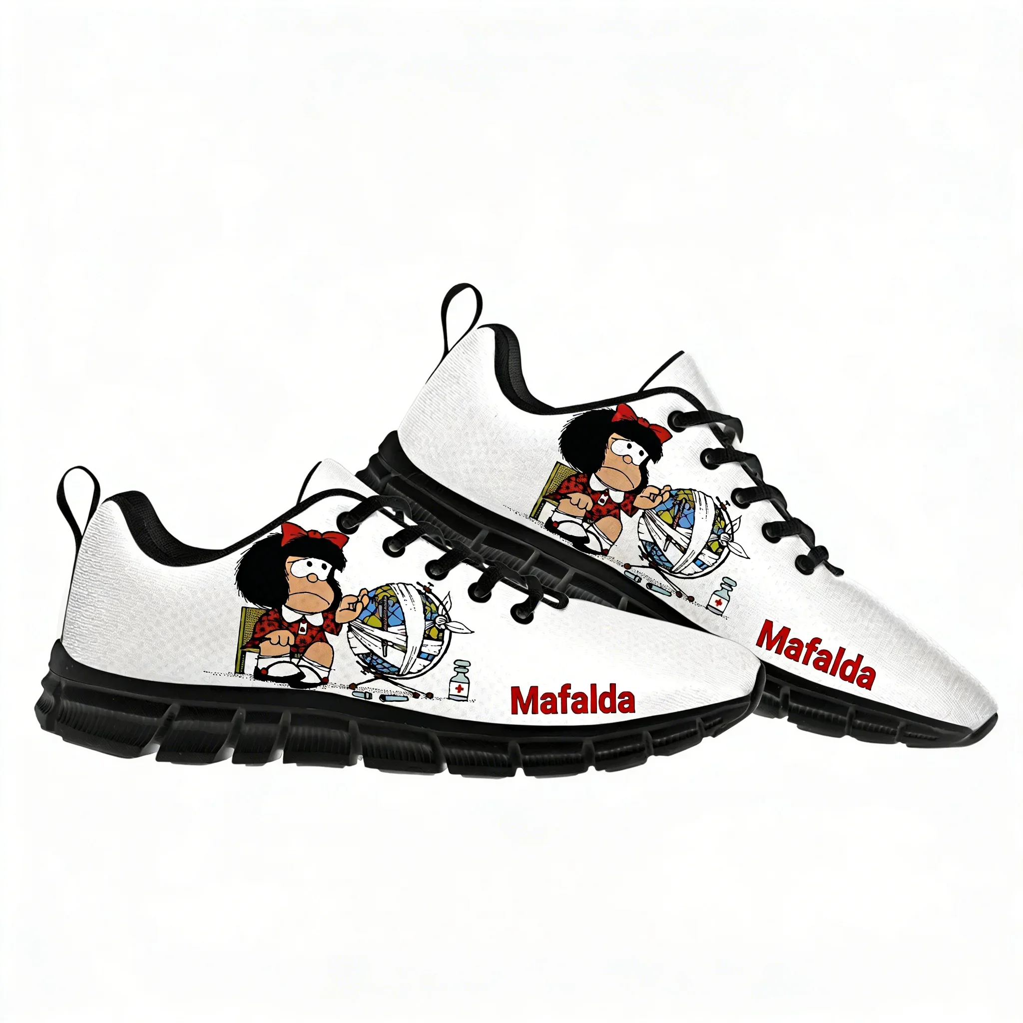 

Mafalda Sneakers Mens Womens Teenagers Personalized Sports Shoes Casual High Quality Comfortable Cute Cartoon Customized Shoes