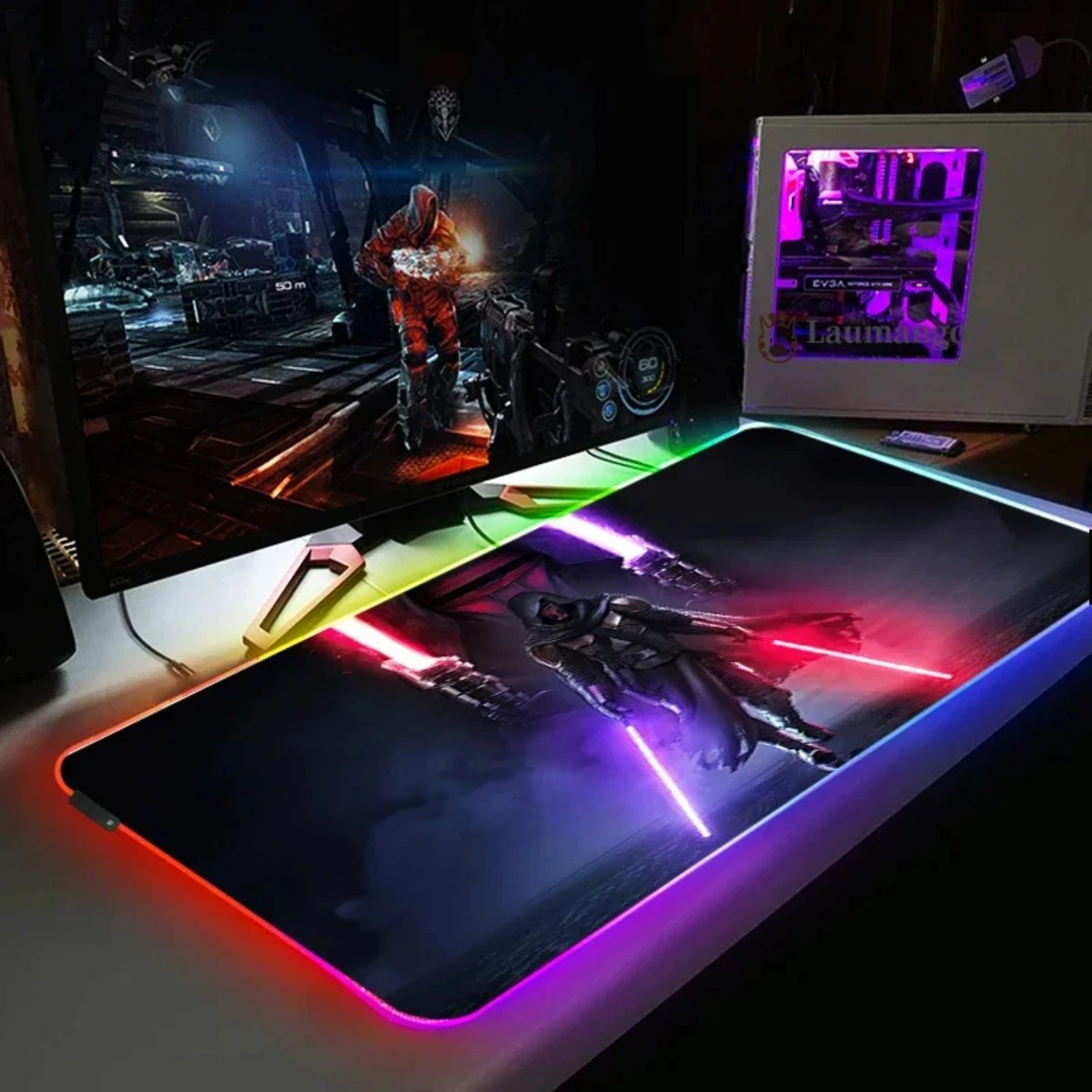 

Stars Wars Rgb Mouse Pad Large Custom Mousepad Keyboard Computer Pc Anime Xxl Gaming Backlight Desk Mat Led Mats Gamer Laptop