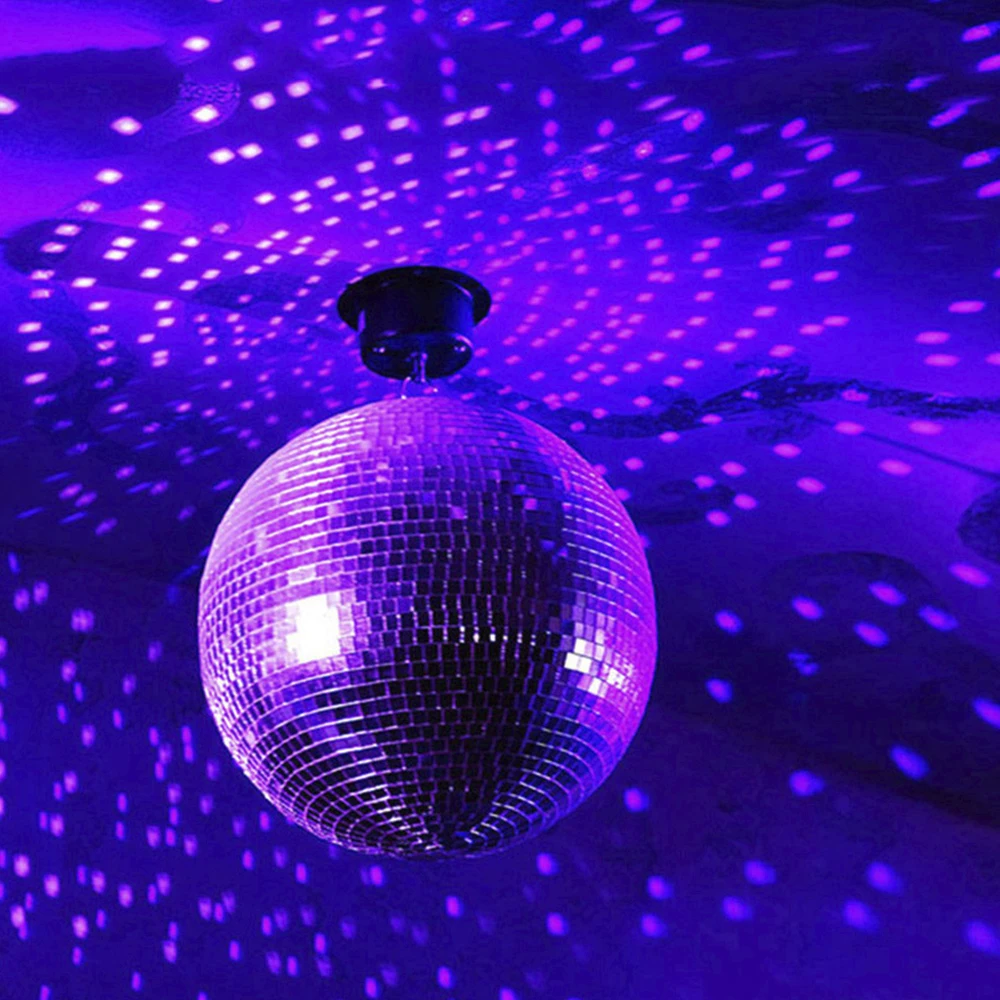 Glas rotierende Spiegel kugel Disco kugel Spiegel kugel DJ Beleuchtung Reflexion bunte Spiegel kugel für Hochzeits bühne Weihnachts feier