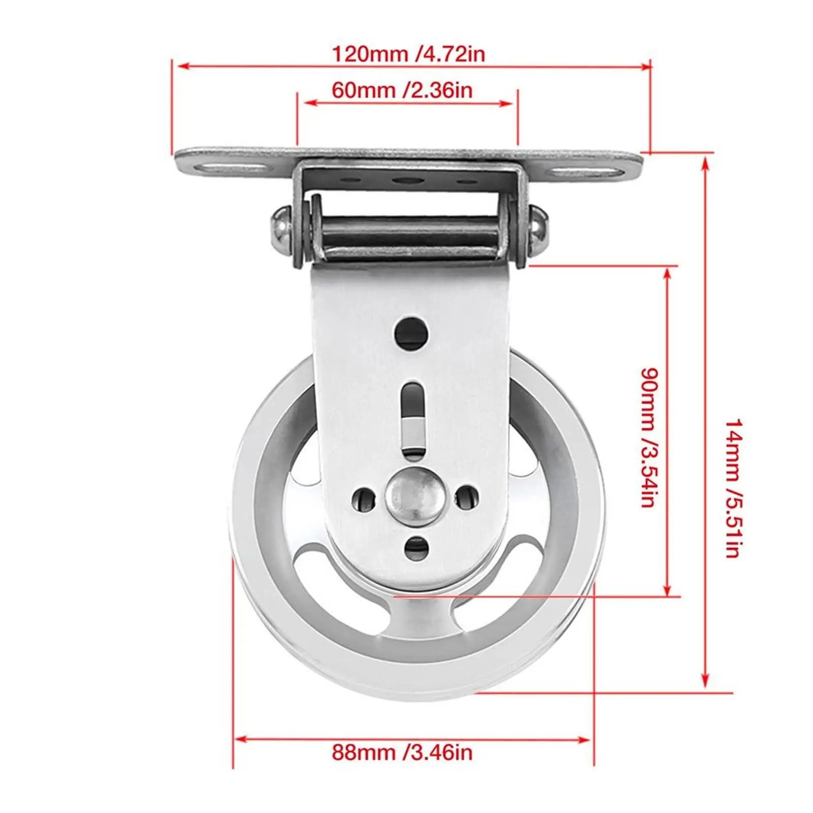 Gym Weight Cable Pulley Fitness Equipment Sheave Gym Machine Hanging Replacement Dual Bearing Load Lift Accessory Wheel