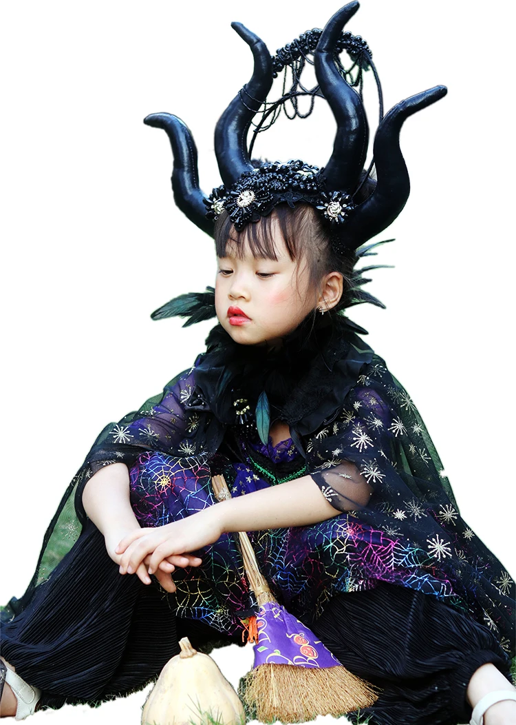 Mascarada fiesta de Halloween cuerno decoración divertido y extraño tocado fiesta COS accesorios para el cabello fiesta niña