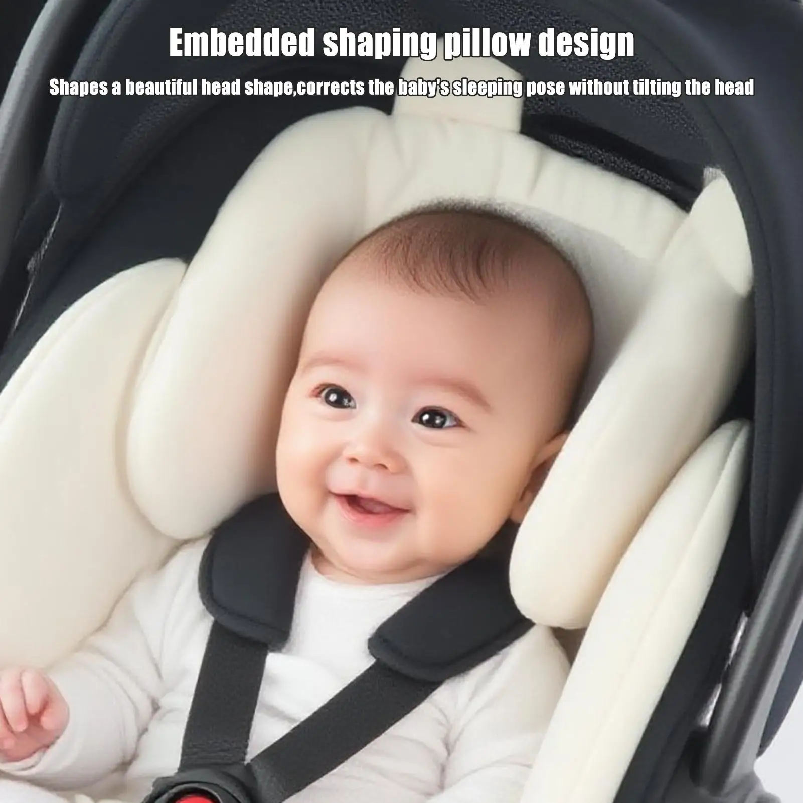 Baby Stroller Seat Cushion Accessories Stroller Baby Insert Head Neck Support Insert Cushion Reversible Stroller Padding Liner