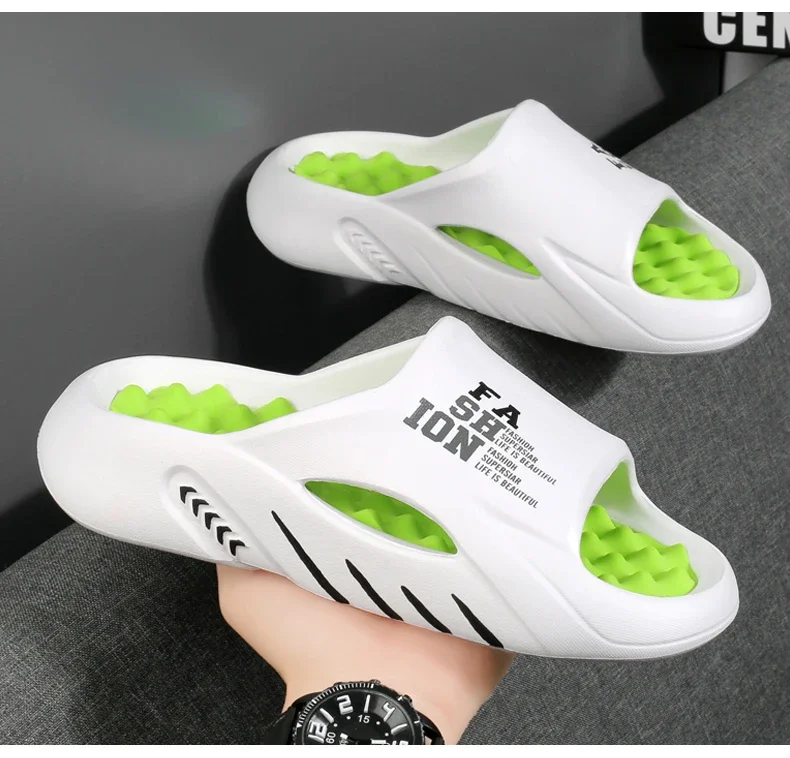 Sommer Herren Massage-Slipper Indoor Outdoor Sandalen Strand Freizeitschuhe Weiche Sohle Slides Herren Flip-Flops Herrensandalen Große Größe 47 – Detail 15
