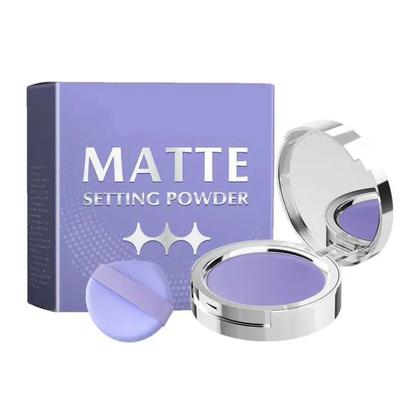 Cosmetics Face lavender Matte Powder Translucent Setting Powder Waterproof Oil-control Professional Makeup