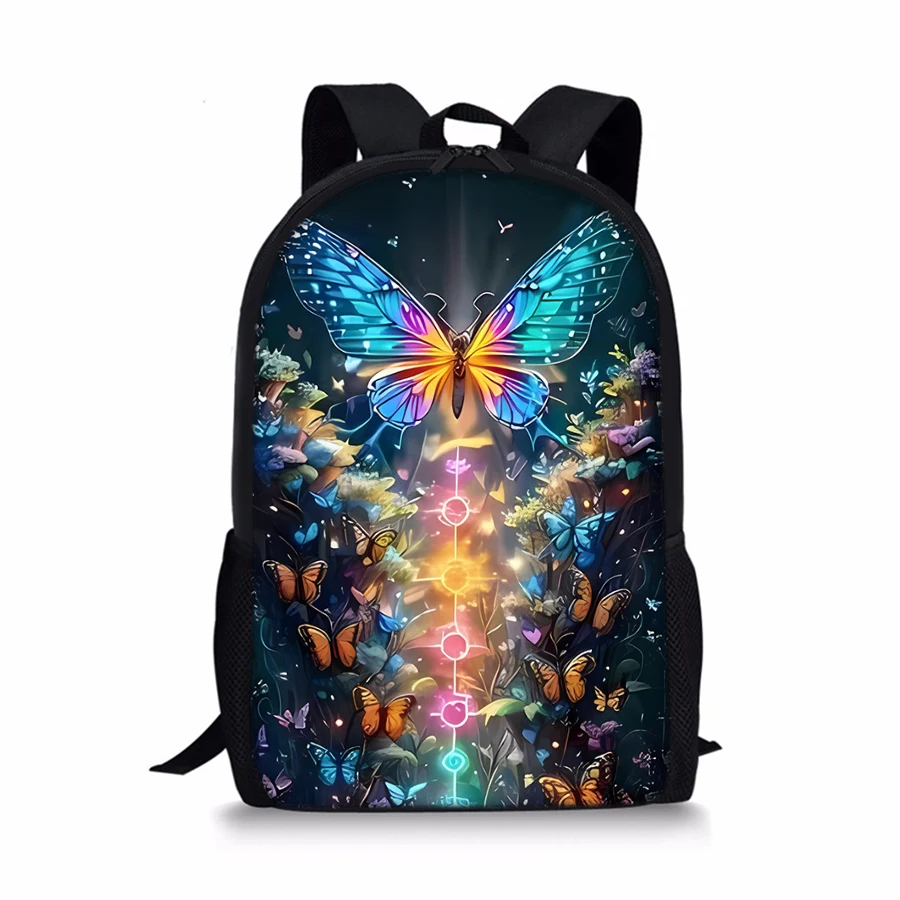 

Крутой однослойный рюкзак с бабочкой и джунглями для мальчиков и девочек, детские лучшие подарки, школьные сумки с 3D мультфильмами