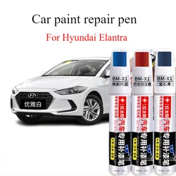 For Hyundai Elantra special car paint scratch repair  elegant white original paint ebony black spot paint pen