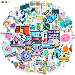 10/30/50PCS Cartoon Scientists Stickers Laboratory Science Lab Kids DIY Luggage Suitcase Classic Toy Decal Graffiti Sticker Pack