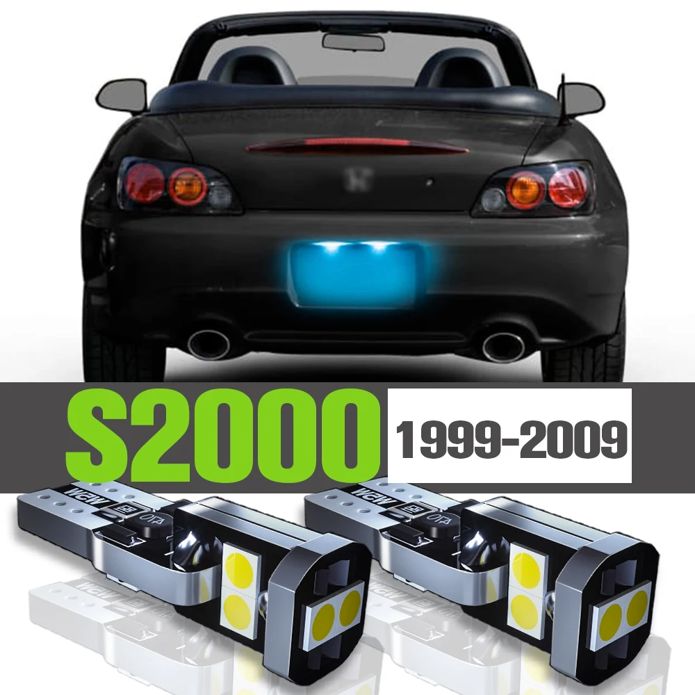 

2x LED License Plate Light Accessories Lamp For Honda S2000 1999 2000 2001 2002 2003 2004 2005 2006 2007 2008 2009