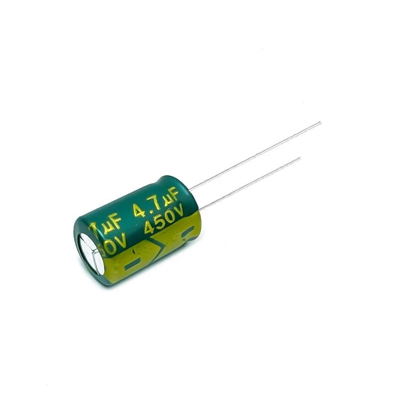 145pcs 450V 4.7uF Electrolytic Capacitor High Frequency Low ESR Long Life Green Gold 8x12mm for Power Supply