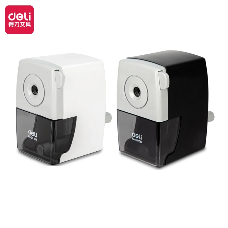 Deli 1pcs Rotary Pencil Sharpener Pencil Cutter Office Supplies Stationery School Supplies Hand Crank Pencil Sharpener Gift