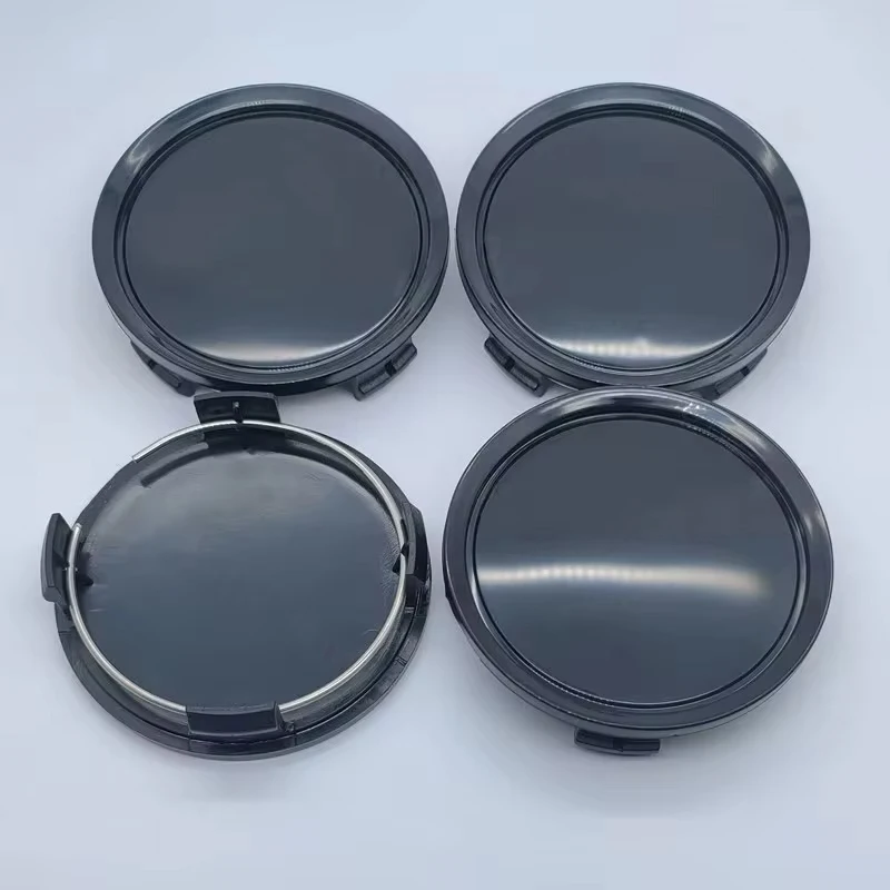 4Pcs/Set 75mm Car Vehicle Wheel Hub Center Cap Cover ABS Black Silver Universal High Quality Durable Exterior Auto Accessories