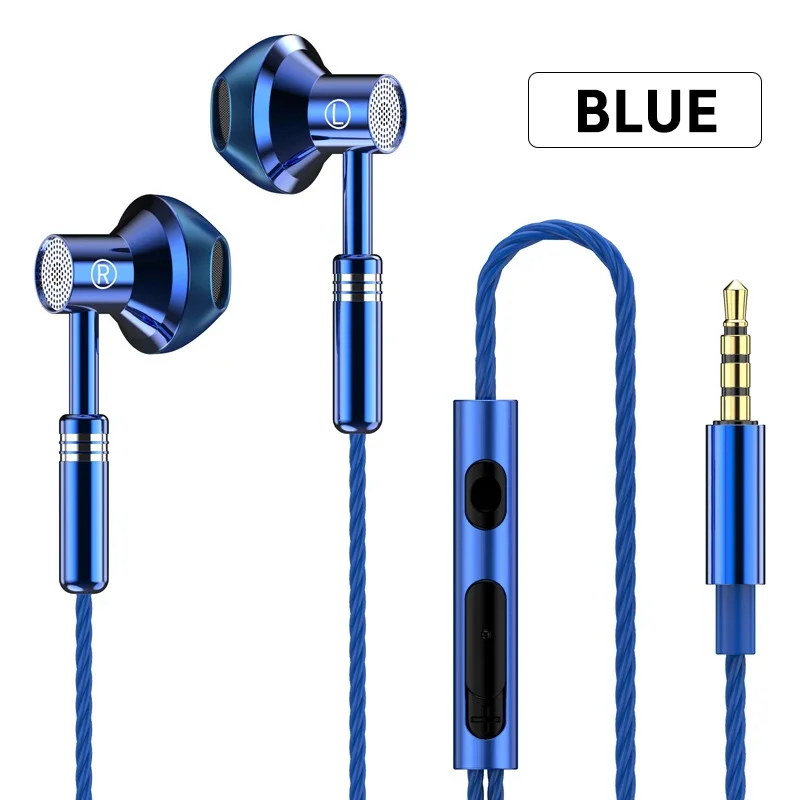 3.5mm Headphones Wired Earphones Gaming Earbuds Sports Headset With Microphone