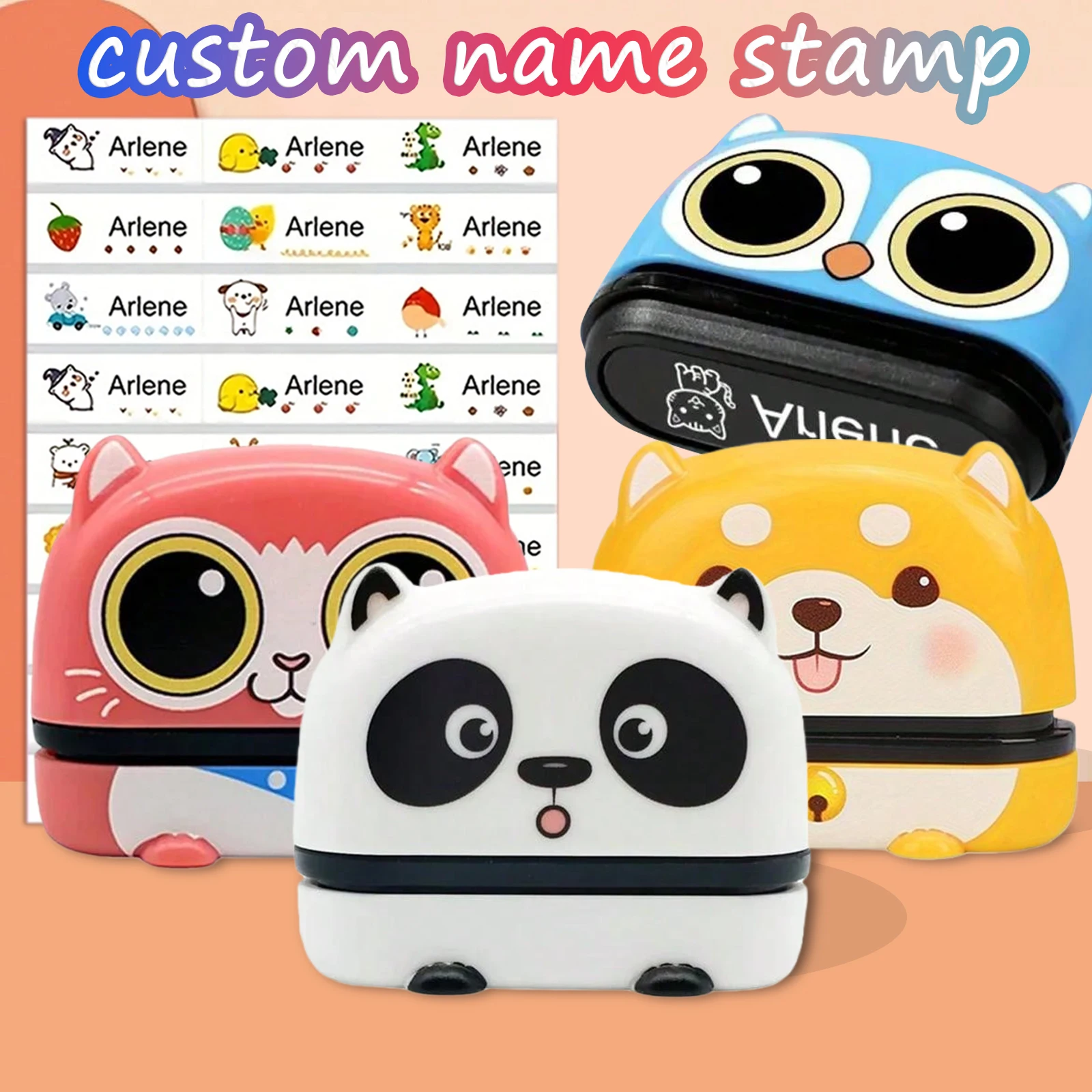 Personalisierter Kinder-Namensstempel, personalisierter wasserfester Stempel für Kleidung, personalisierte Stempelkissen für Männer und Frauen