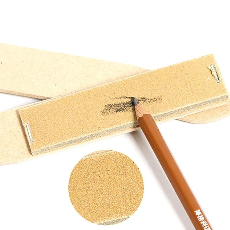P5EA Art Painting Sandpaper Sketch Pencil Sharpening Board Pointer Drawing Tool