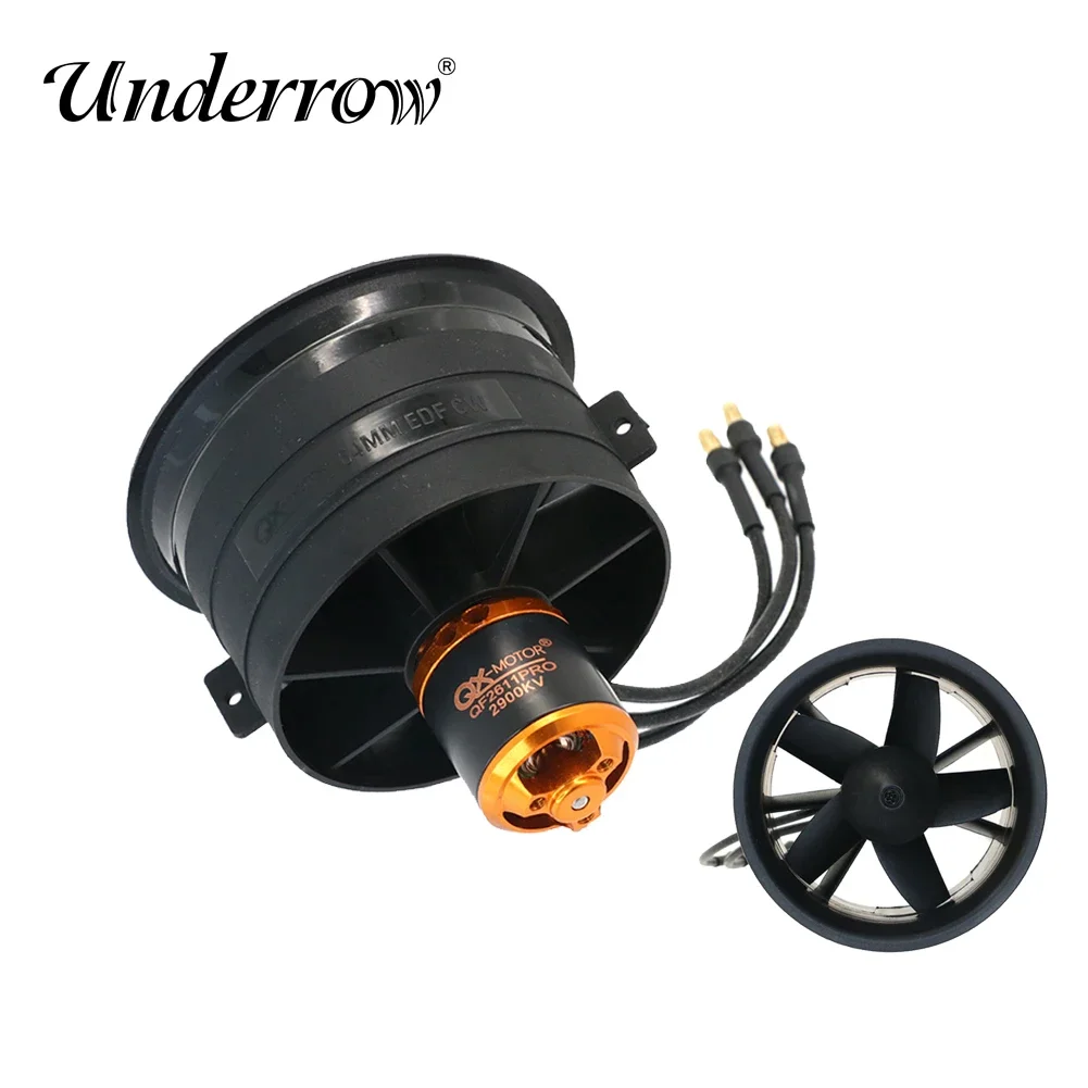 DrMasQX-MOTOR QF2611 PRO 2900KV 3200KV 4000KV RC Brushless Motor With 64mm EDF 5 Blades Ducted Fan For 3S 4S 6S RC Jet Airplane
