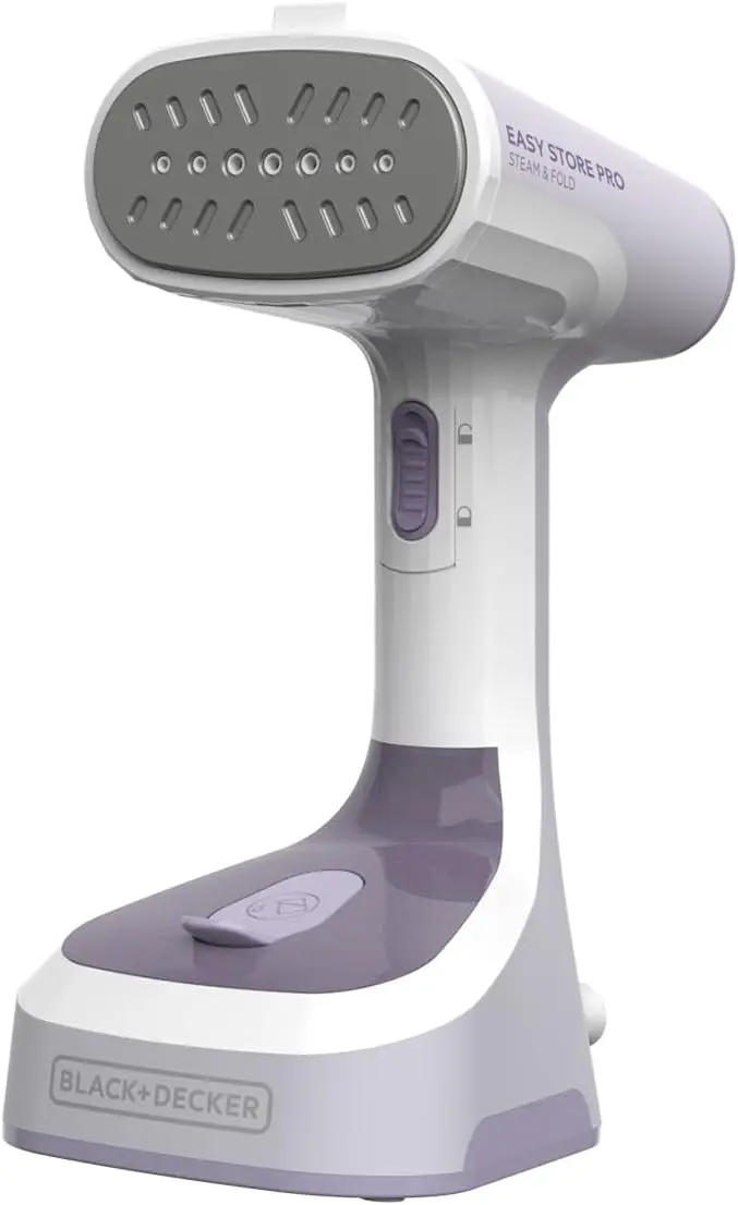 

Складной отпариватель с нагревом за 45 секунд, удлиненным шнуром и инструментом для удаления ворса с одежды, штор и обивки