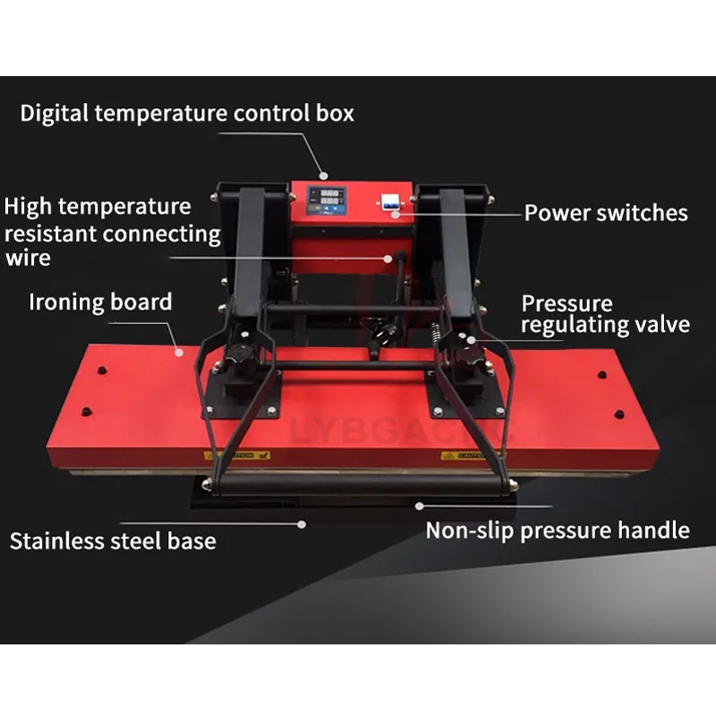 Cordón para impresora de transferencia de calor, equipo de papel de transferencia por sublimación, cinta colgante de 110/220V, máquina de estampación en caliente, 25CM x 100CM