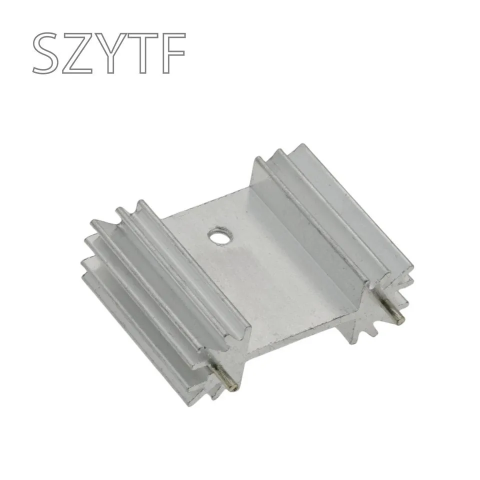 5PCS Heatsink Radiator Cooler Radiator 34x25x12MM High Quality Silver Heat Sink For Three-band Audio Regulator