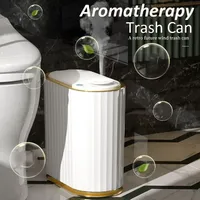 5/7L Aromatherapy Smart Sensor Trash Can for Bathroom Waterproof Narrow Intelligent Toilet Garbage Bin Kitchen Accessories