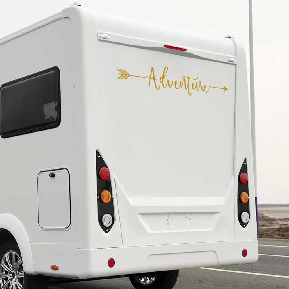 

Motorhome Stripes Vinyl Stickers For Camper Van Horsebox Caravan RV Car Accessories Graphics Mountain Adventure Decor Decals