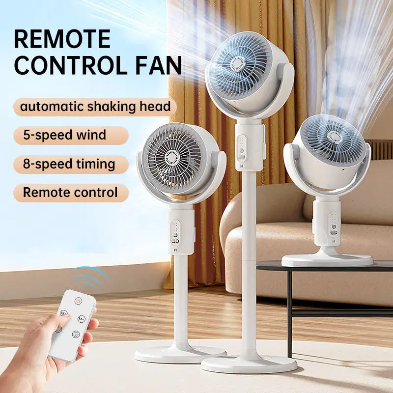 

Air Circulating Fan Air Turbine Circulation Fan 5-gear Adjustment Floor-standing Fan Adjustable Height Timing Control Rechargeab