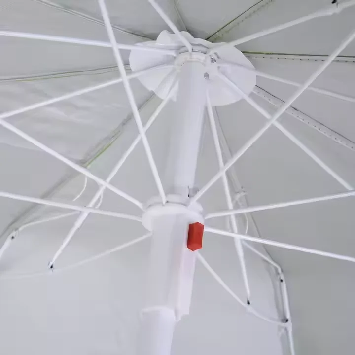 Portable 8Ft Aluminum Sun Beach Umbrella UV Protection  Modern Design Outdoor Furniture Waterproof Outdoor Hotel