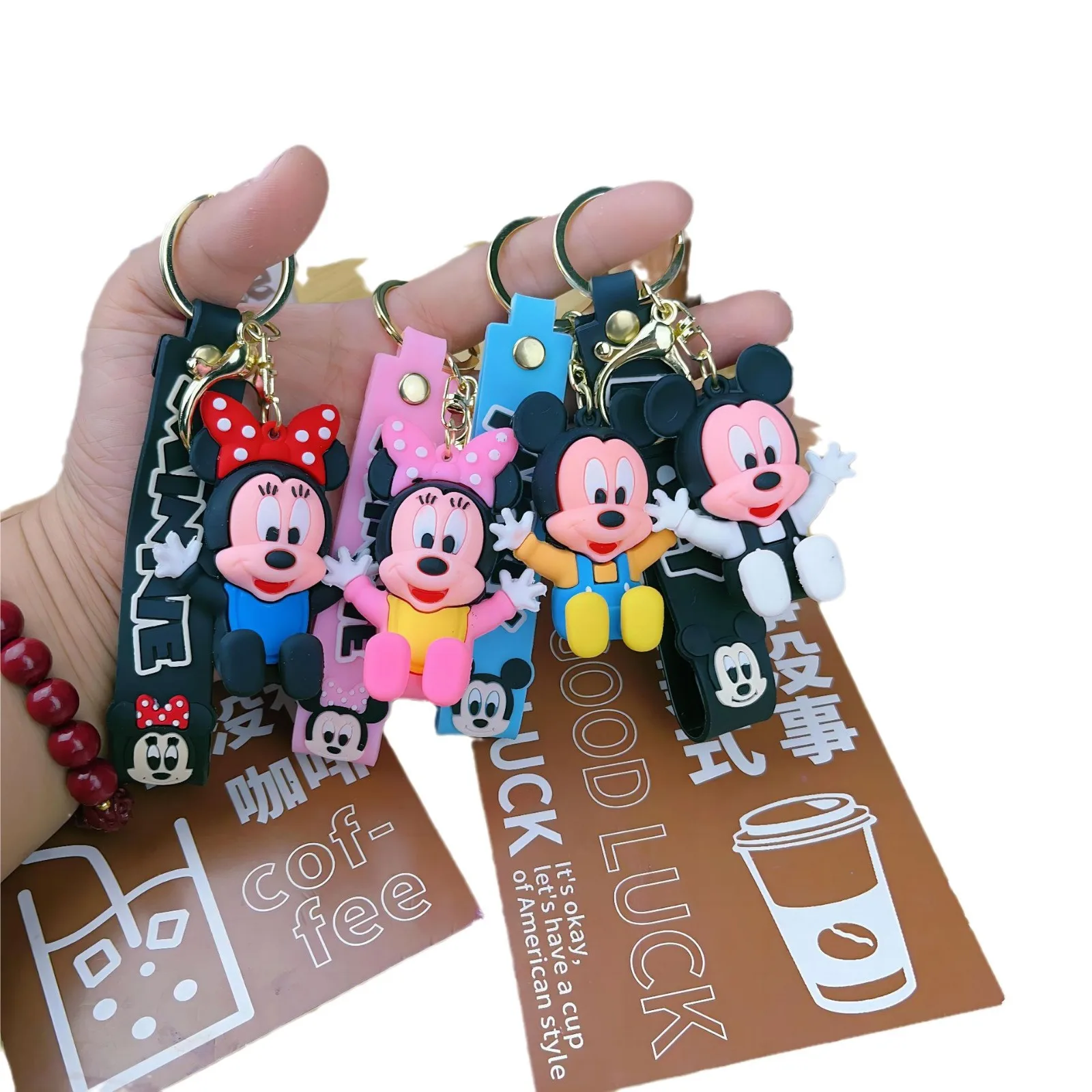 Cartoon Cute Little Mouse Doll Keychain Anime Car Keychain Exquisite Couple Bag Small Gift Pendant