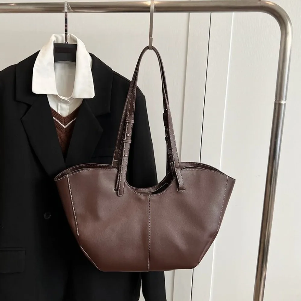

Handbag Large Shoulder Bag Dumpling Bag Large Capacity PU Leather Tote Bag Business Ins Fashion Underarm Bag Holiday