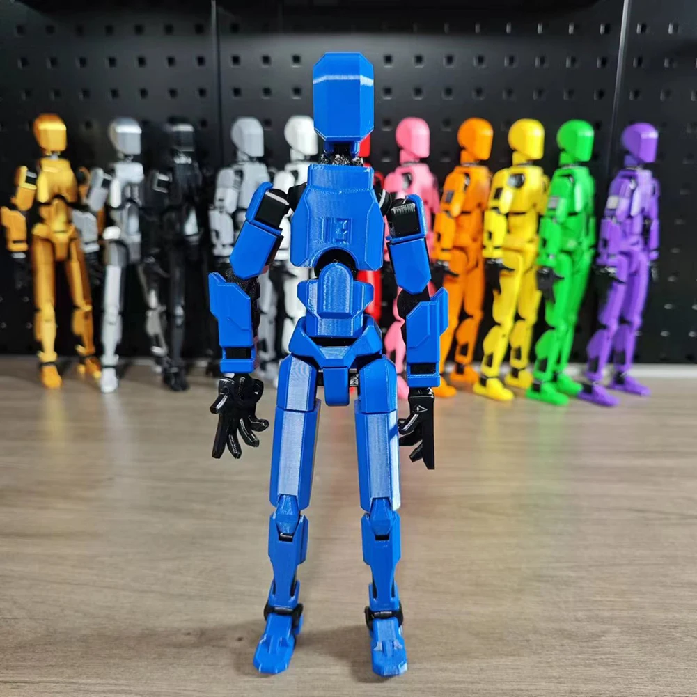 1 Set Multi-Articular Action Figures Multi-Jointed Movable 3D Printed Mannequin Dummy 13 Figures Toys for Kids & Adults Gifts