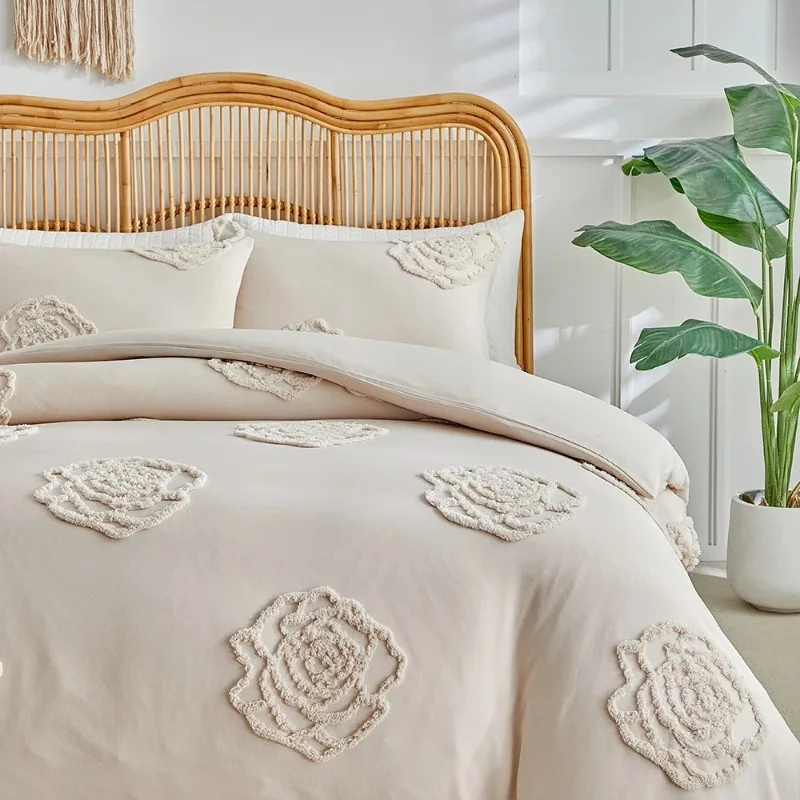 Duvet Cover Bedding Set Twin Full Queen King Size 135x200 Nordic Quilt Cover 240x220 Double Single Rose Floral Bed Linen 200x200