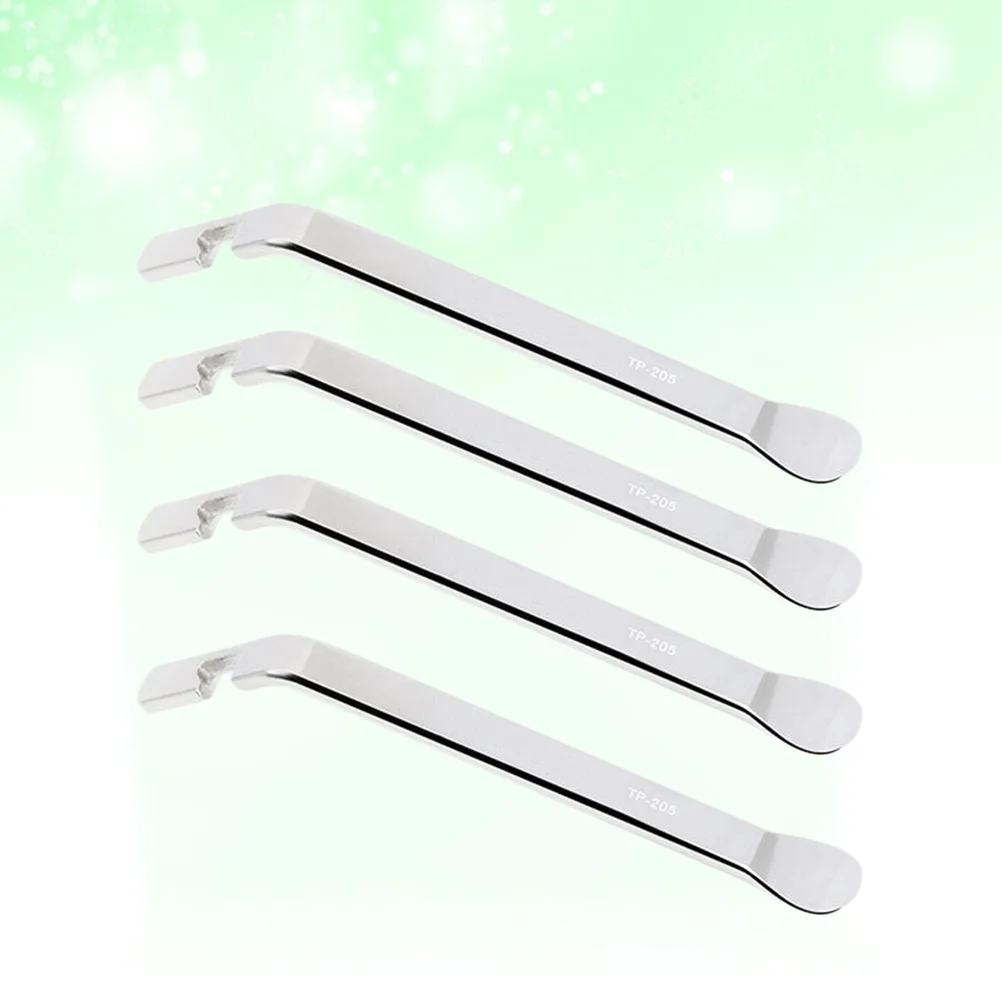 

4Pcs Bike Tire Levers Tool Heavy Duty Stainless Steel Pry Bar for Easy Disassembly Ergonomic Handle for Comfort Use