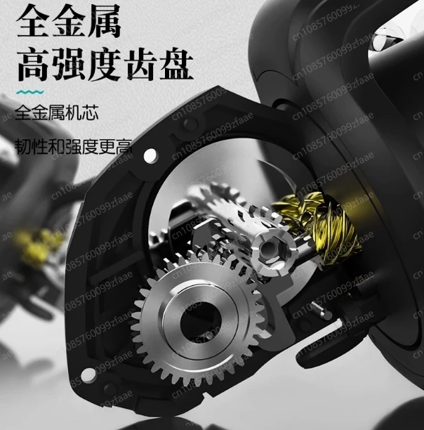 Blue for DK EVA Handle 5.2:1 Long Line Savage Commercial Metal Fishing Wheel