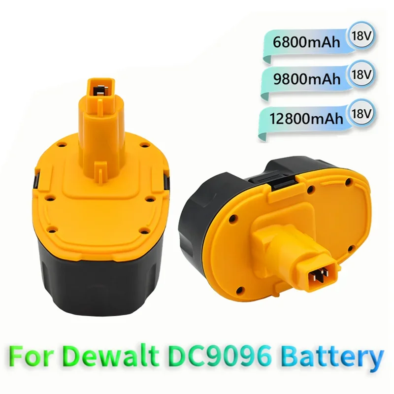 2022 New DC9096 18V 12.8Ah Ni-MH Power Tool for DC9096 DE9039 DE9095 DW9098 DE9503 DW9096 Replacement Battery