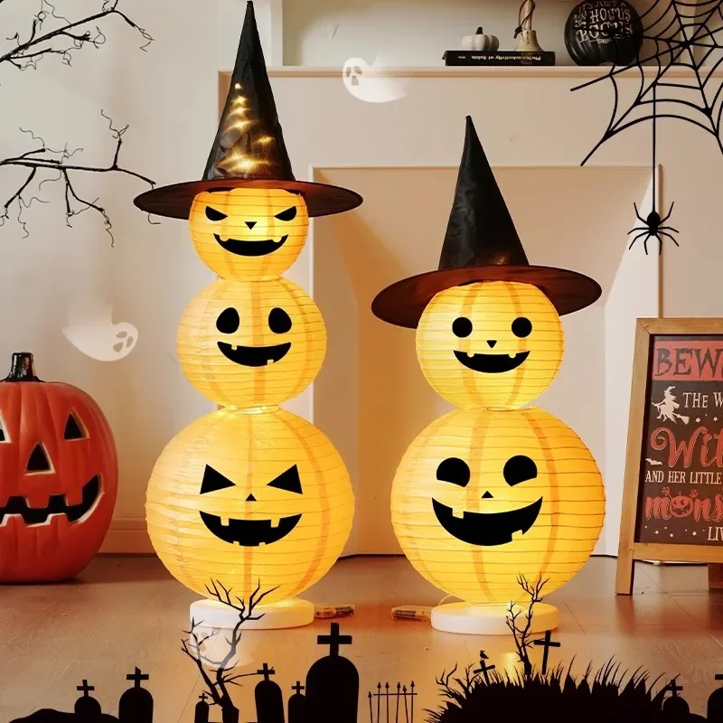 

Ground lantern theme scene Halloween kindergarten ornament props luminous ornament pumpkin atmosphere