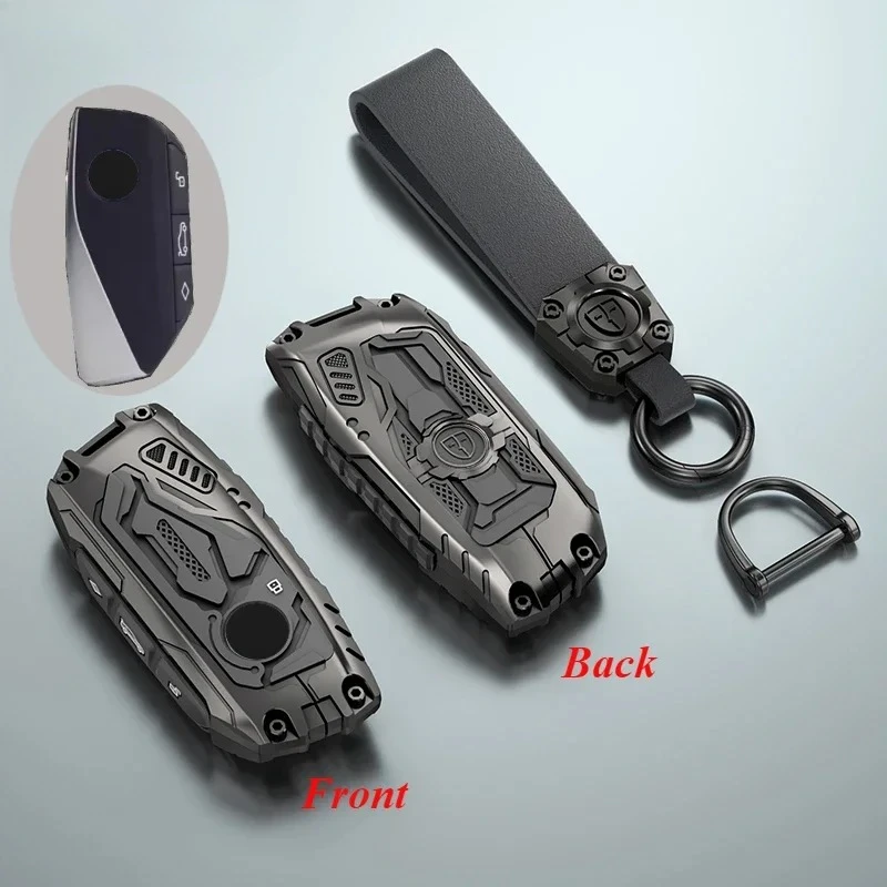 

Zinc Alloy Car Key Case Cover Protect Shell for BMW I7 X7 G07 LCI IX I20 X1 U11 7 Series G70 G09 XM U06 G81 M3 Car Accessories