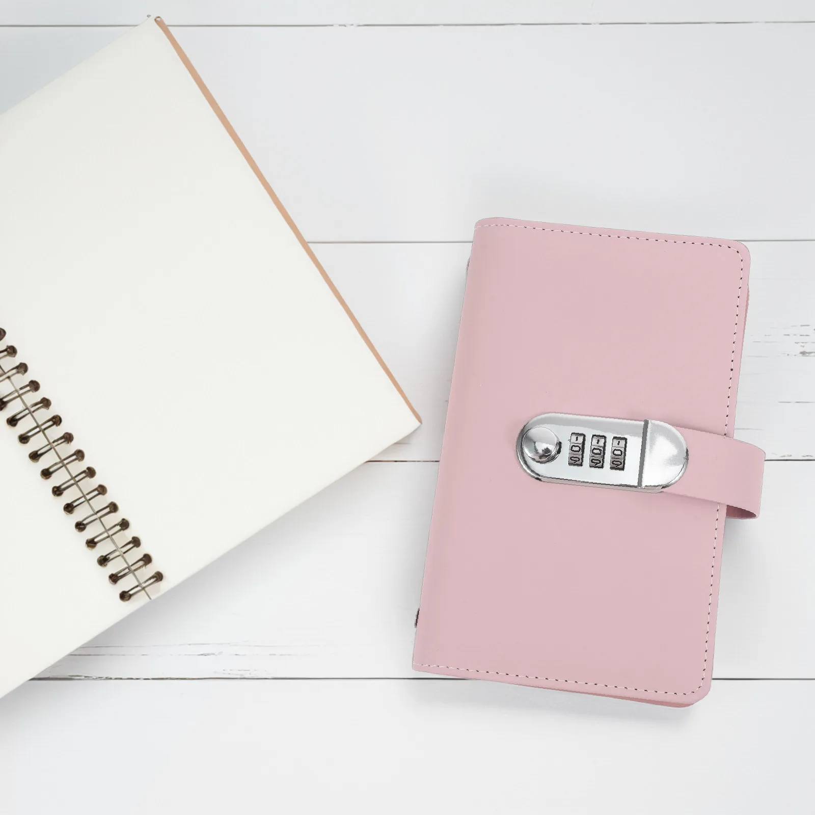 잠금식 현금 저축 책 비밀번호 디자인 다기능 예산 관리기 카드 영수증 및 소형 귀중품 수납용 포켓 포함
