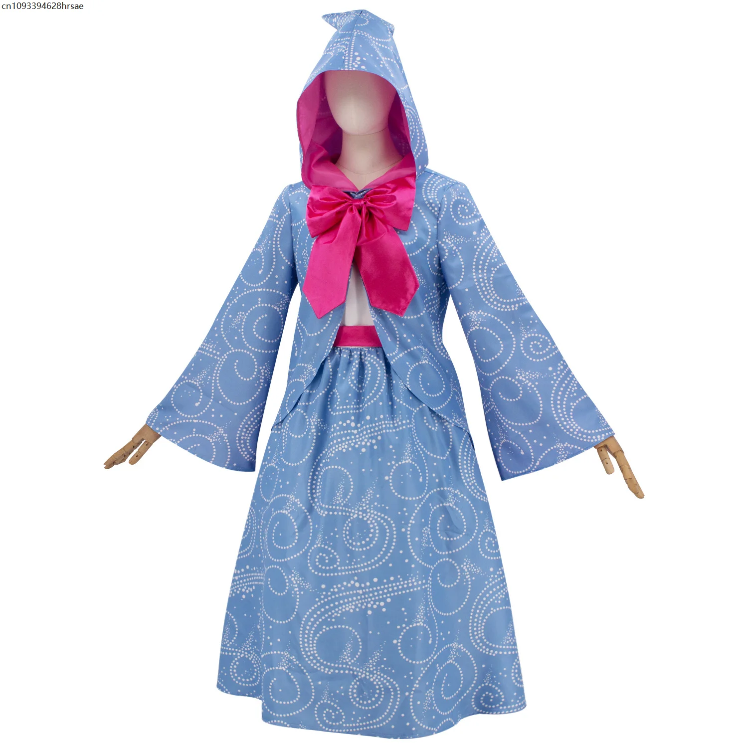 Adult Godmother Outfit Fancy Dress Up Carnival Party Costume Women Witch Fairy Satge Performance