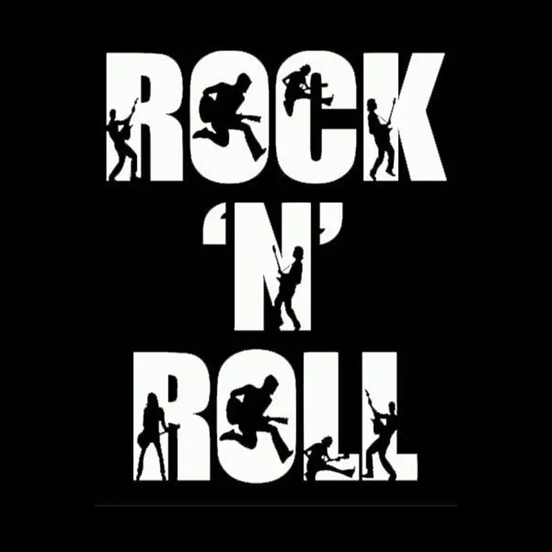 Creative Fashion Rock N Roll Personalized Music Car Stickers 11cm*14cm