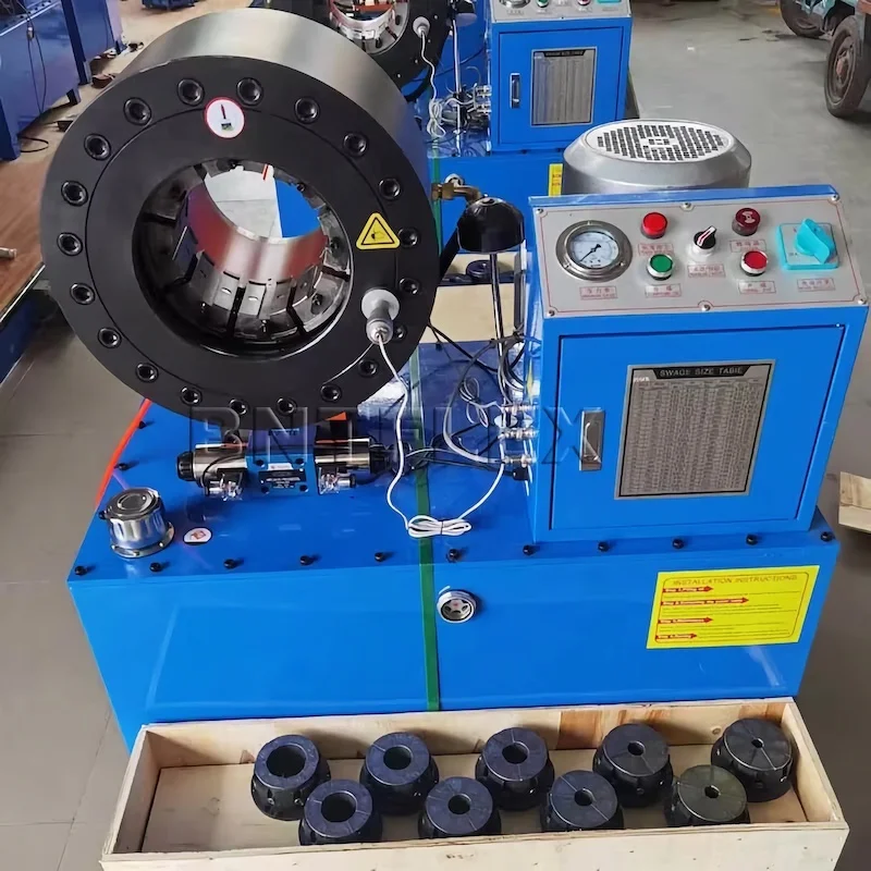 Economical 6mm to 150mm hydraulic hose crimping pressing machine with 21 sets of dies