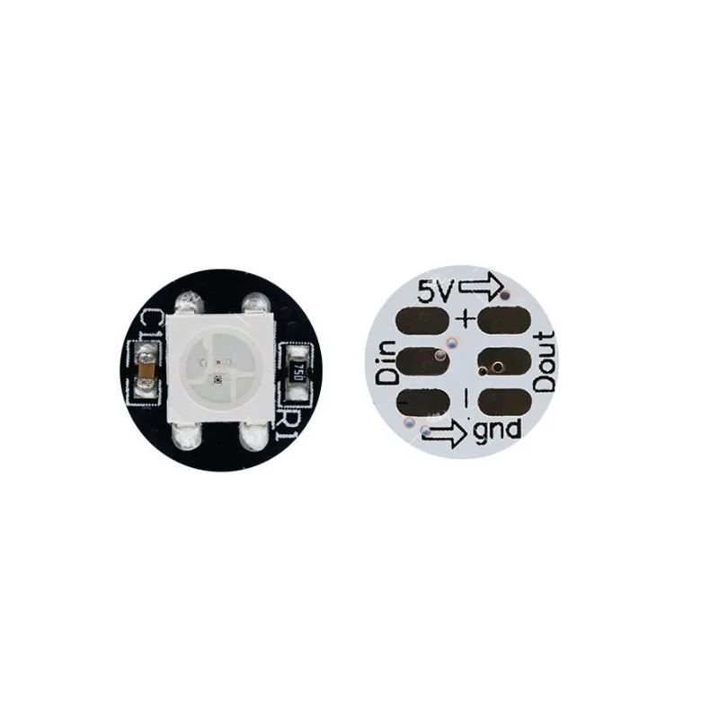 100X DC5V WS2812B LED Individually Addressable RGB Dream Color LED With Black/White Heatsink 5050SMD RGB Built-In WS2811 IC