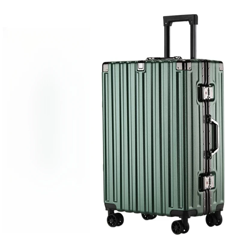 Valise Étanche avec Cadre en Aluminium pour Homme et Femme, Bagage de Cabine Assise, Trolley avec Mot de Passe, 20 Pouces