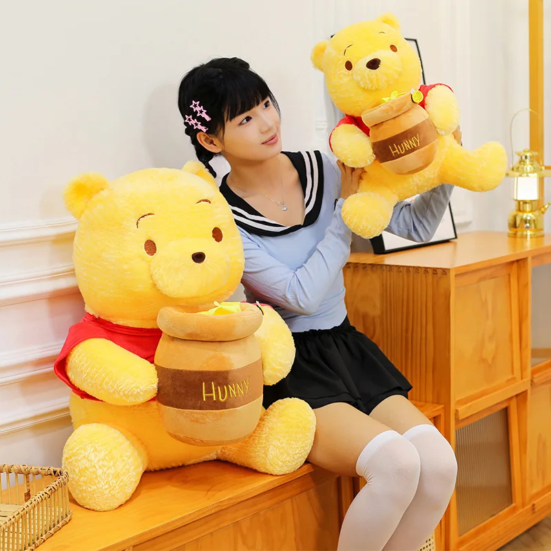 Disney Winnie De Poeh Honingpot Zacht Knuffel 35-75 Cm Anime Thema Knuffeldier Kawaii Beer pop Voor Kinderen Verjaardagscadeau