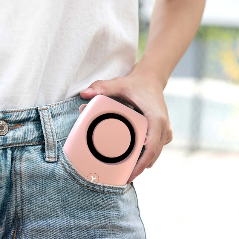 Персональный вентилятор-ожерелье Мини-USB-вентилятор для зарядки Ручные вентиляторы для путешествий с питанием от батареи Прямая