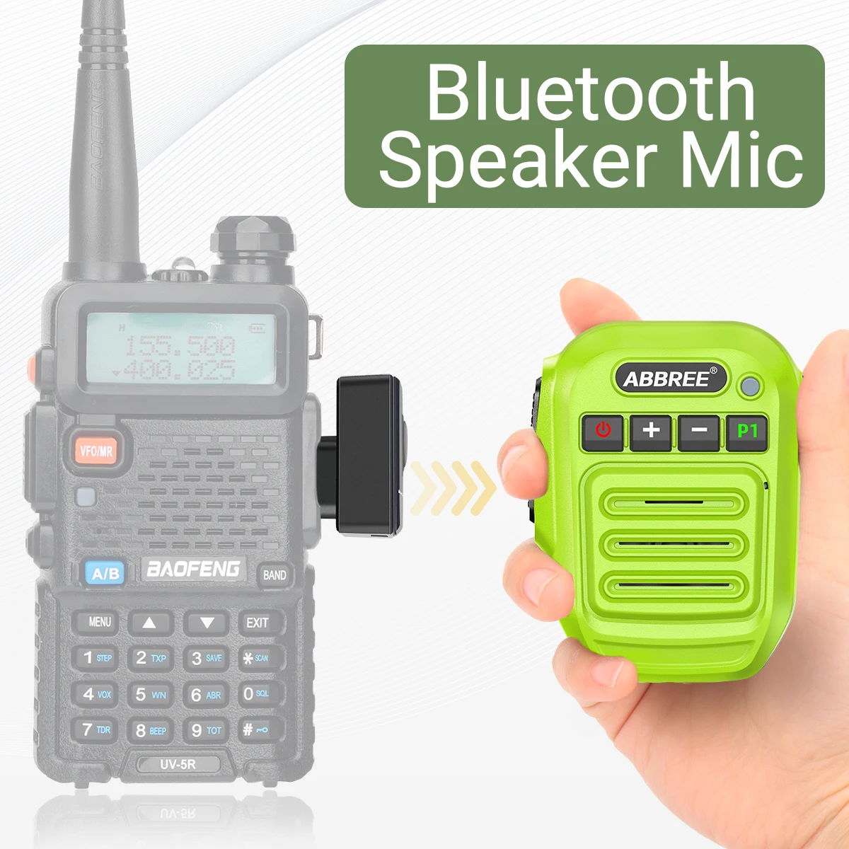 Micrófono Bluetooth PTT compatible Baofeng Quansheng - imagen 5