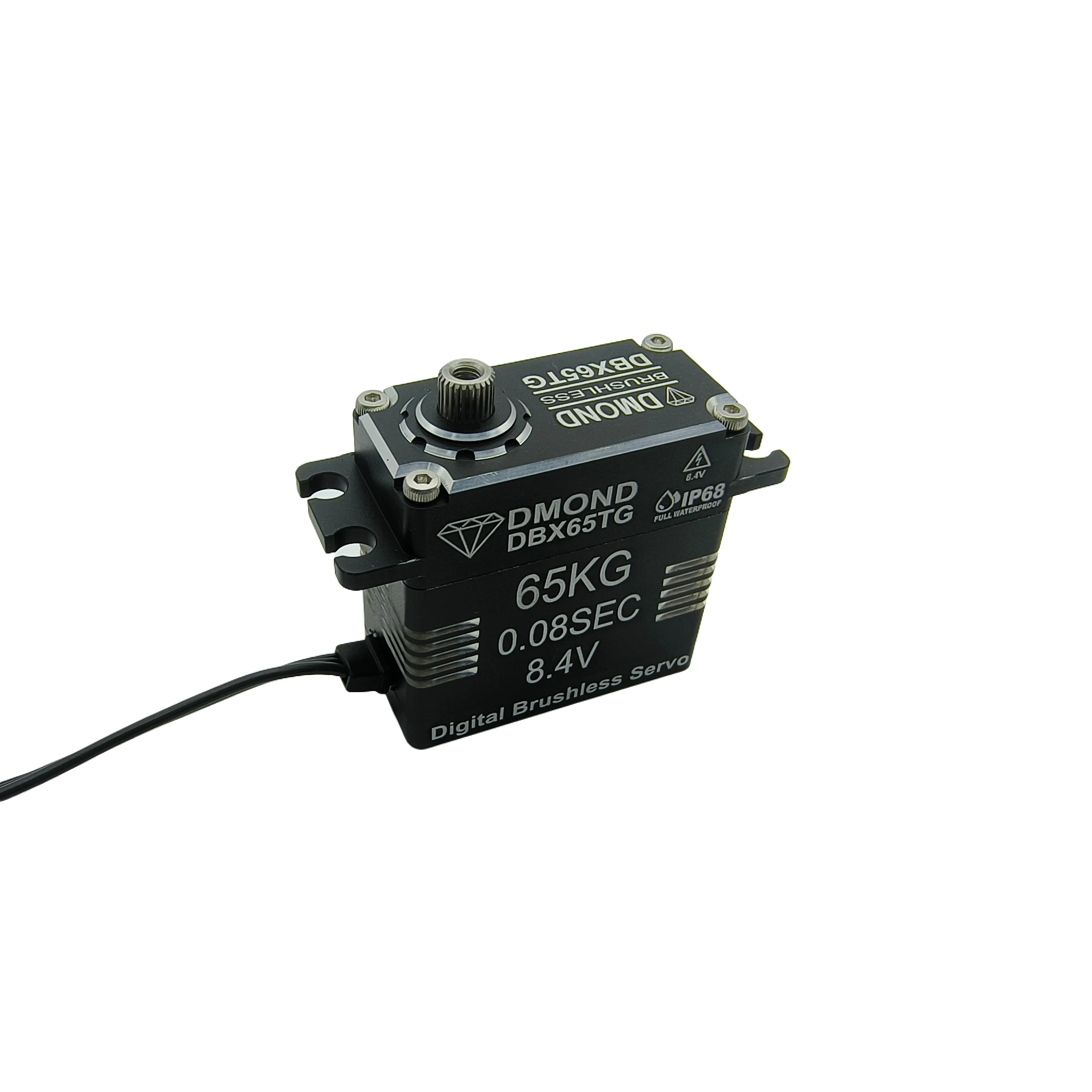 DBX65TG DMOND NB 65 กก.0.08sec Brushless 8.4V IP68 กันน้ํา Heavy Duty Servo ไทเทเนียมเกียร์ 1/10 1/8 RC crawler Buggy