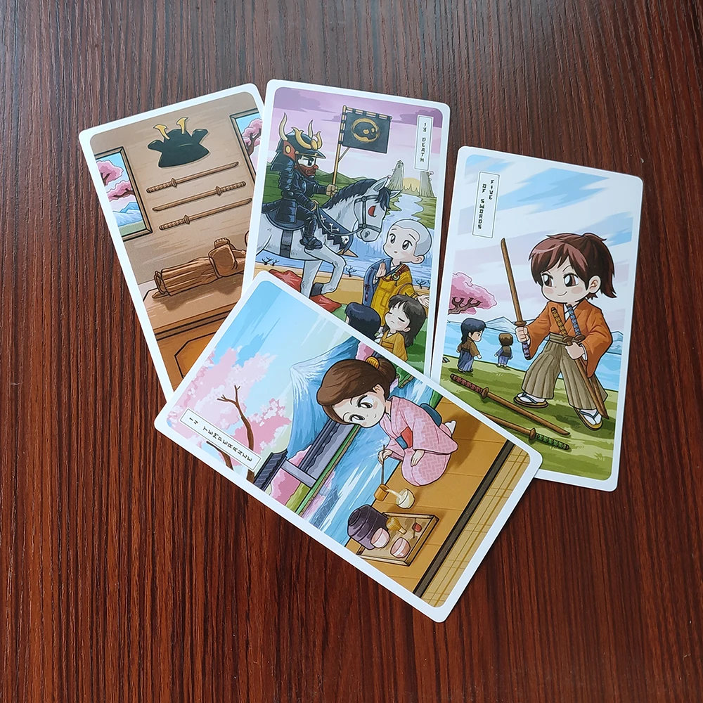 12×7CM Sakura Spring Divination  Tarot Card Deck and Guidebook