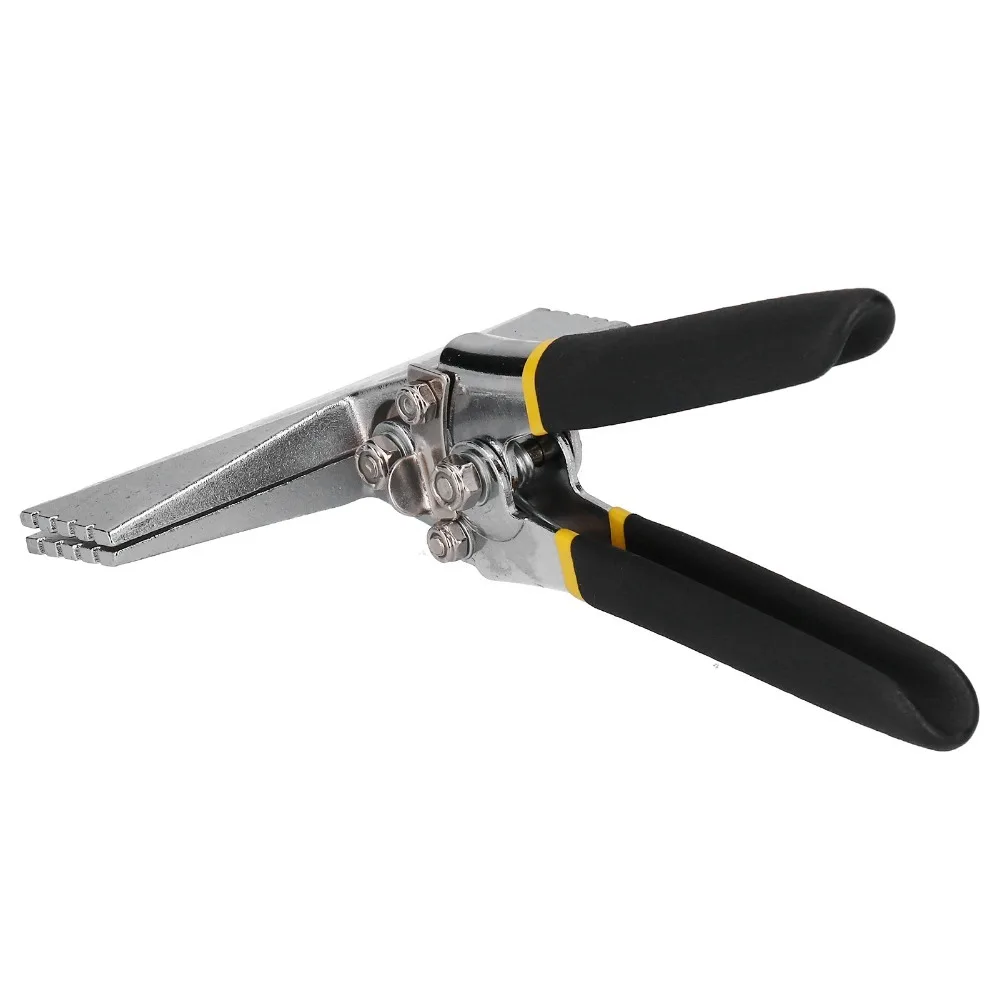 6 Inch Offset Hand Seamer Pliers Multifunctional Ergonomic Handle Sheet Metal Bender Straight Jaw Flattening Design