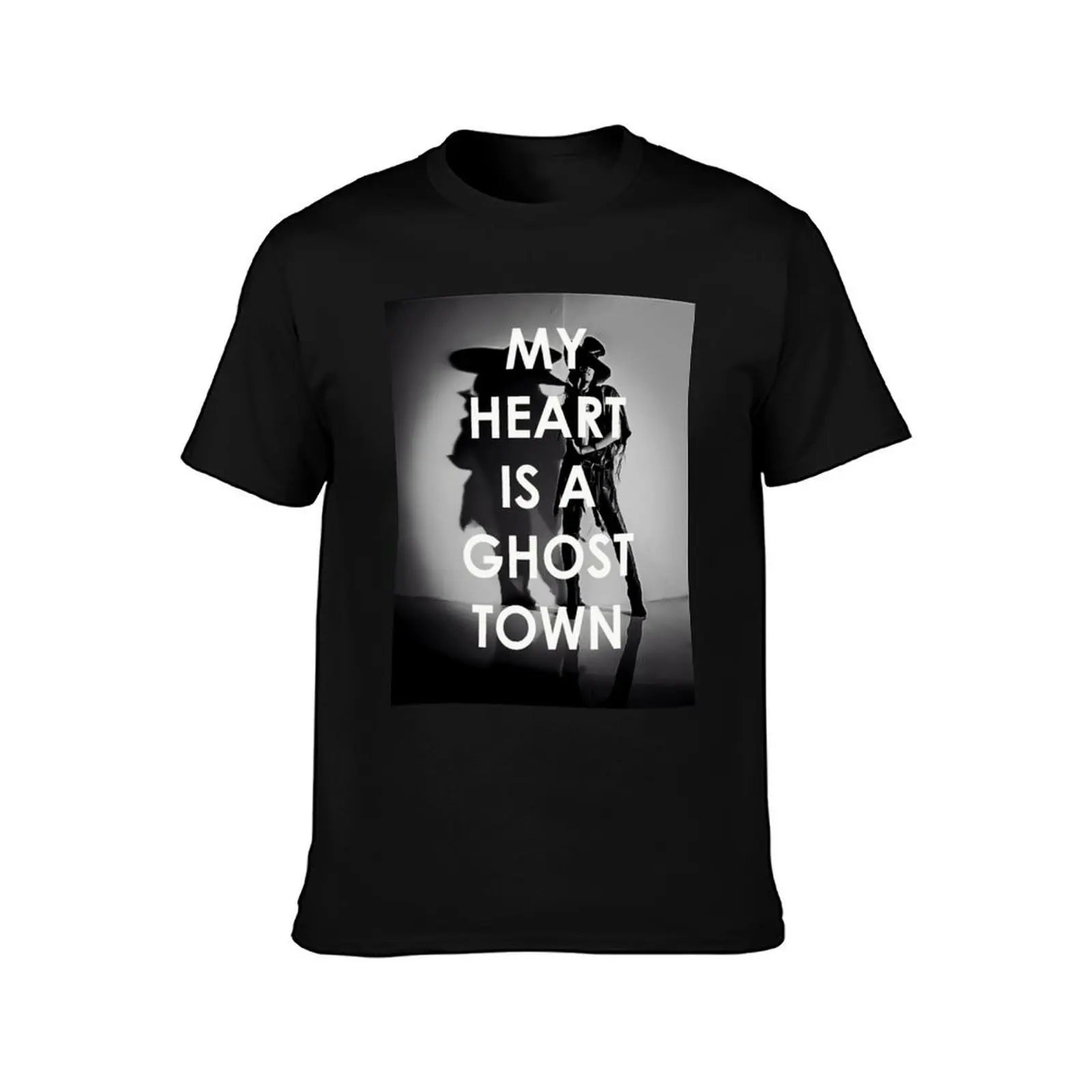 Adam Lambert My Heart Is A Ghost Town T-Shirt Simple Casual Short Sleeve Tee T-Shirt