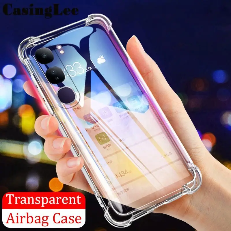 Clear Shockproof Silicone Case For vivo V40 Lite 5G Prov40 vivo Transparent Protection Back Cover VIVO V40 pro V 40 v40 lite 4G