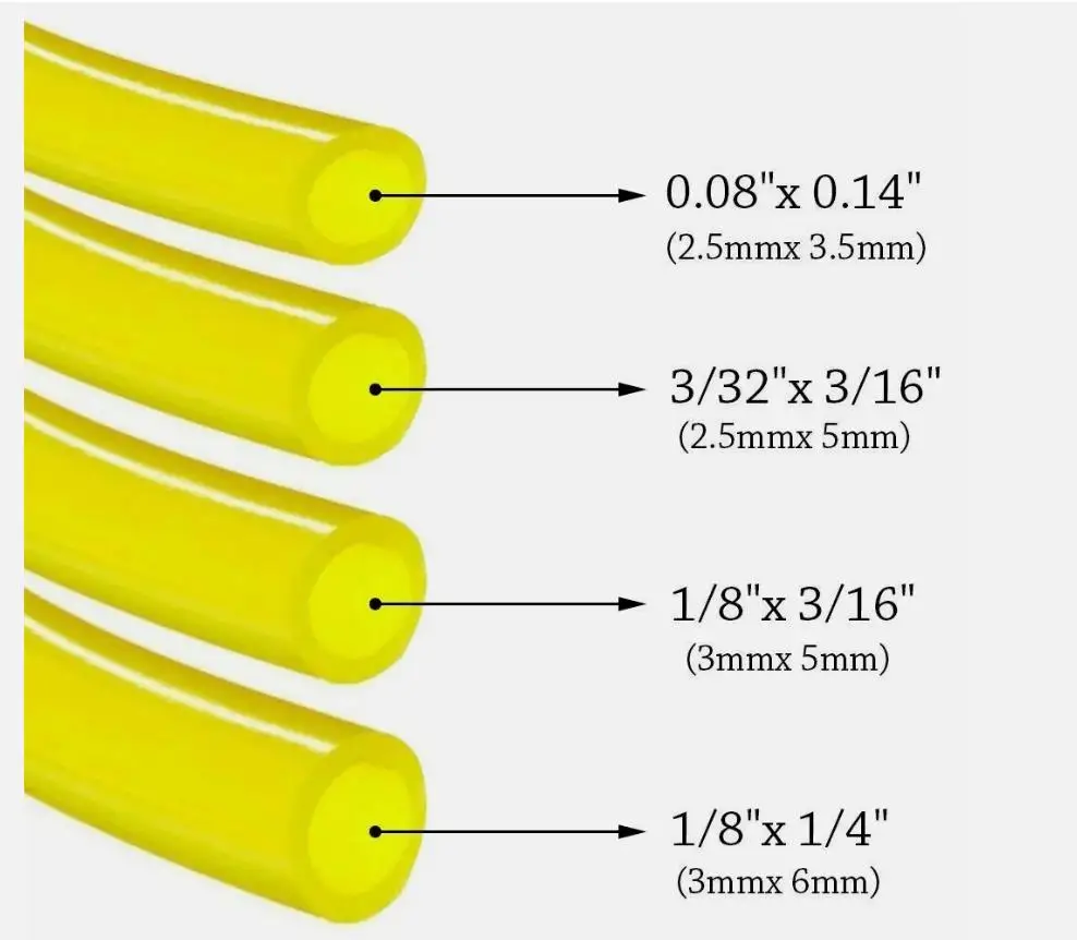 

4-размерный шланг топливопровода Бензиновые трубки Бензопила Weedeater Бензиновая бензопила Бензиновый кусторез Триммер для травы Труба топливопровода